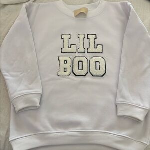 Judith March White 'Lil Boo' Kids Sweatshirt